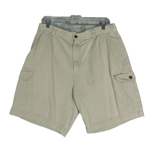 Tommy Bahama Shorts Mens 35 Tan Silk Cotton Preppy‎ Summer Neutral Minimalist - Picture 1 of 6
